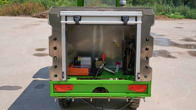 不銹鋼電動(dòng)三輪高壓清洗車(600L)