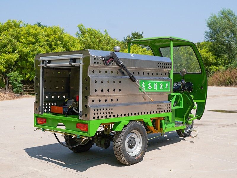 不銹鋼電動(dòng)三輪高壓清洗車(600L)
